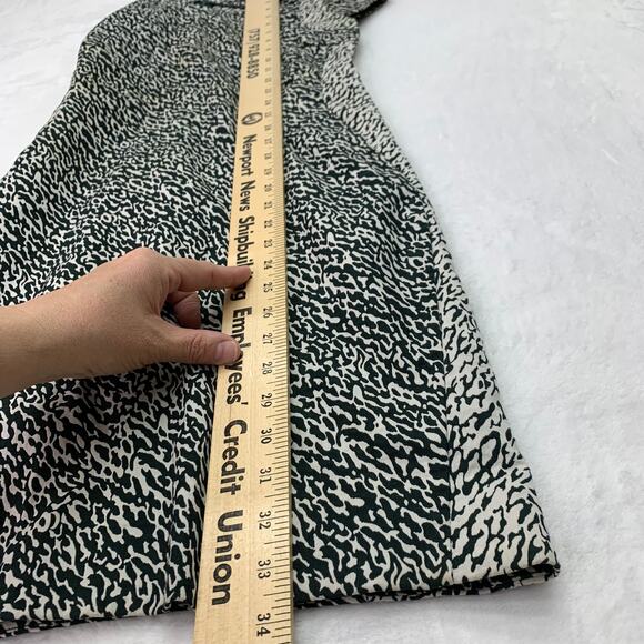 Diane von Furstenberg Size XS Pele Snake Wave Jacquard Green Shift Dress READ - Picture 2 of 16